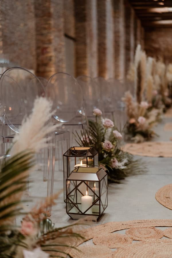 foto sala predisposta per il matrimonio di Gabriele e Chiara